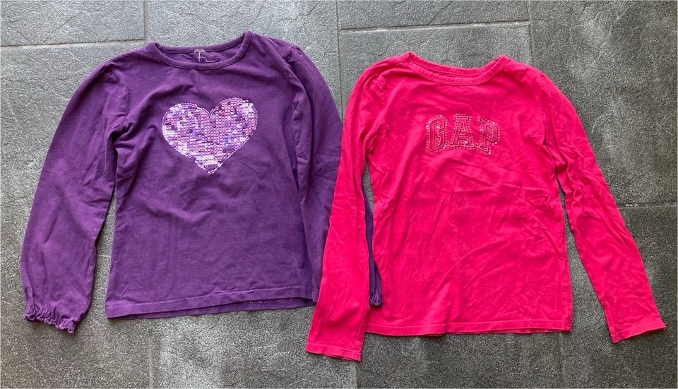 4 Langarmshirts für Mädchen Gr 110/116 in Übach-Palenberg