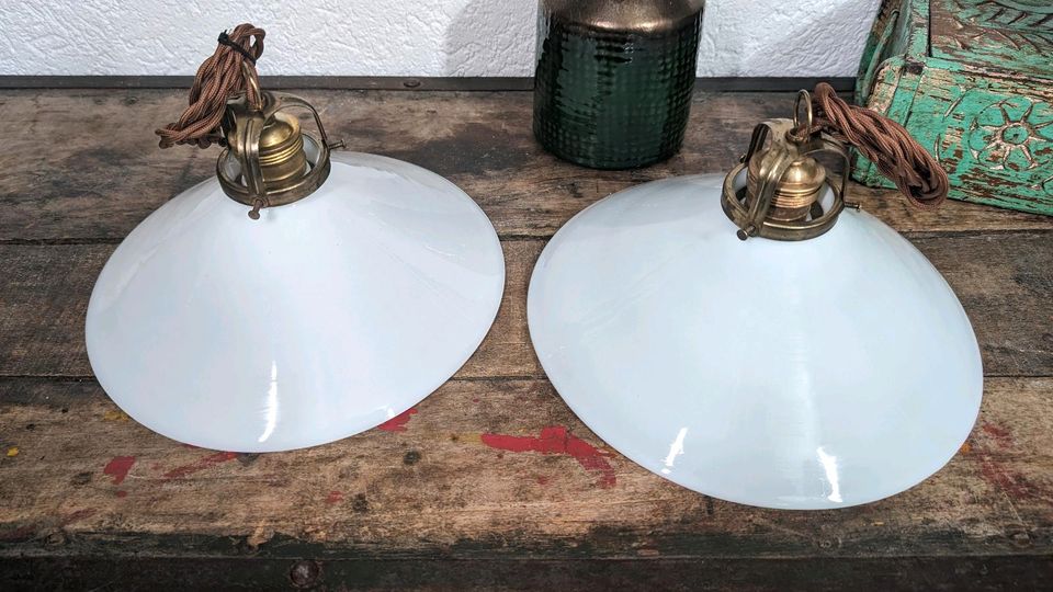 Antike Alte Jugendstil Lampe Hängelampe Bauhaus Deckenlampe in Neuwied