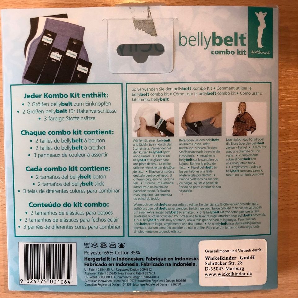 Belly Belt Combo Kit Hoseneinsatz Schwangerschaft in Saarbrücken