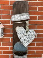 Willkommen, Schild Blumen, Herz, Dekoration Niedersachsen - Rhauderfehn Vorschau