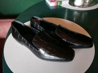 Heine Leder Damen Slipper Gr. 40 Schwarz Niedersachsen - Baddeckenstedt Vorschau