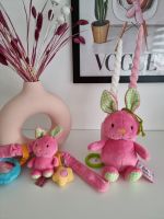 2 Blogger Kuschelwuschel Hasen Kinderwagenkette Spieluhr pink Baden-Württemberg - Philippsburg Vorschau