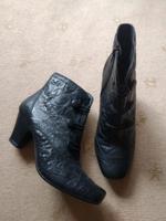 schwarze Stiefeletten Echtleder Lederschuhe Schuhe kurze Stiefel Berlin - Pankow Vorschau