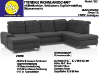 Sofa Couch Wohnlandschaft U Form Bettfunktion-Bettkasten anthrazi Nordrhein-Westfalen - Mettingen Vorschau