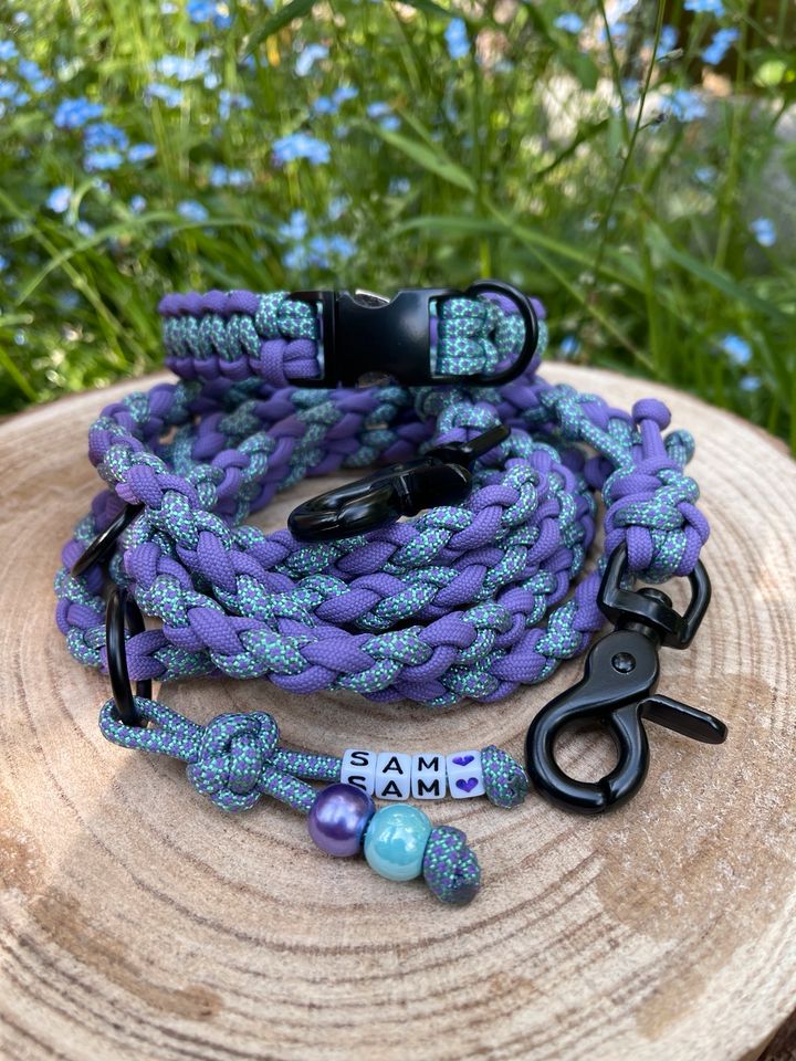 Paracord Halsband/Leine Sets,Wunschfarbe,Hundehalsband,Hundeleine in Zülpich