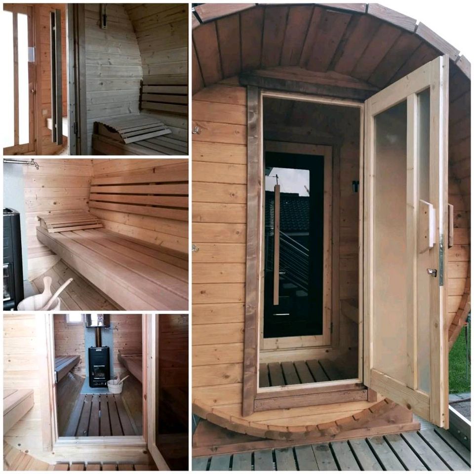 Sauna Fasssauna mobile Fasssauna mieten leihen in Gummersbach