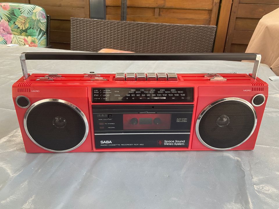 Saba RCR 450 Ghettoblaster Radio Kassetten in Embsen