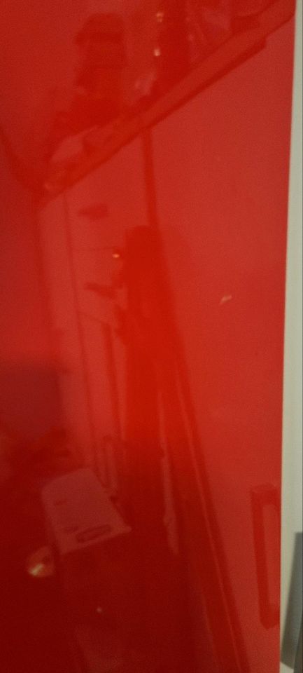 Rote Tischplatte von Ikea 120 x 60 cm in Künzelsau