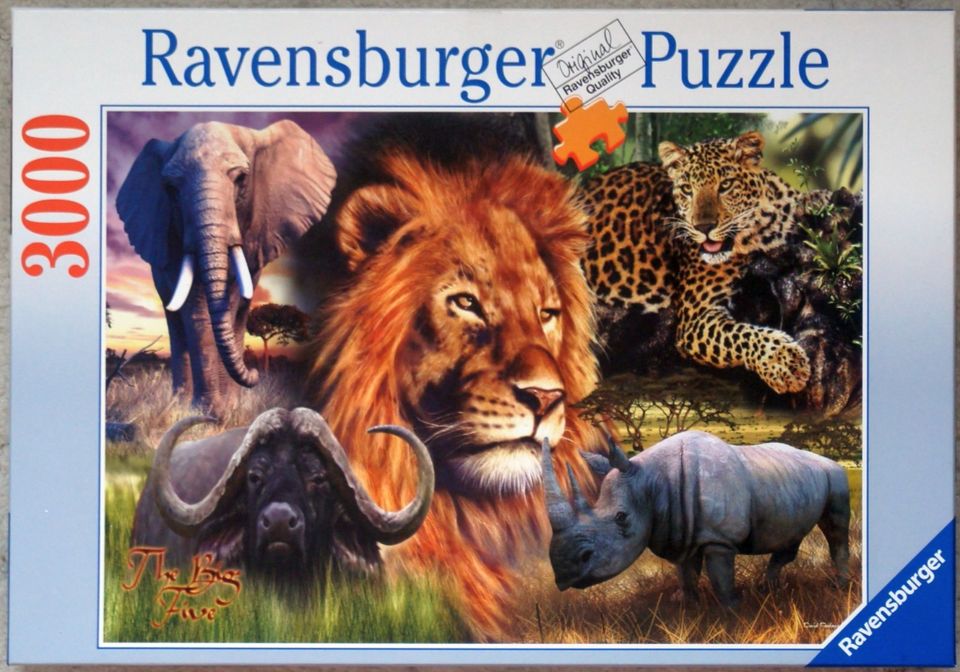 Ravensburger 3000 Teile Puzzle The Big Five David Penfound Kompl. in Magdeburg