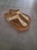 Birkenstock Schuhe Gr.38 Gizeh Leder gepflegt Nordrhein-Westfalen - Baesweiler Vorschau
