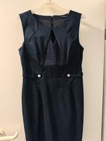 Etuikleid Business kleid blau gepunktet bleistiftkleid Nordrhein-Westfalen - Steinhagen Vorschau