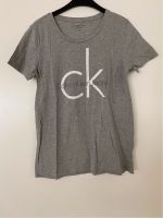 Calvin Klein T-Shirt grau Logo weiß Basic Druck Neu Rheinland-Pfalz - Mainz Vorschau