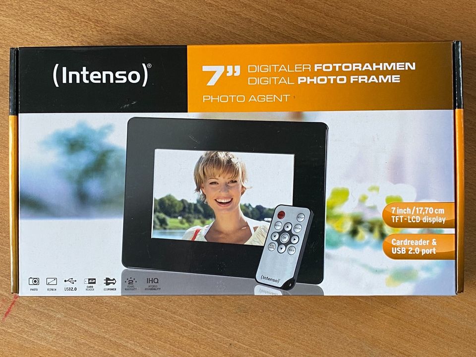 Elektr. Fotorahmen Intenso Photo Agent 7 Zoll TFT-LCD in Erlensee