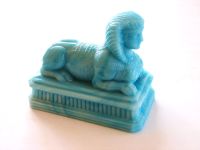 Sphinx opak blaues Pressglas Frankreich Saint Louis 1880 Königs Wusterhausen - Zeesen Vorschau