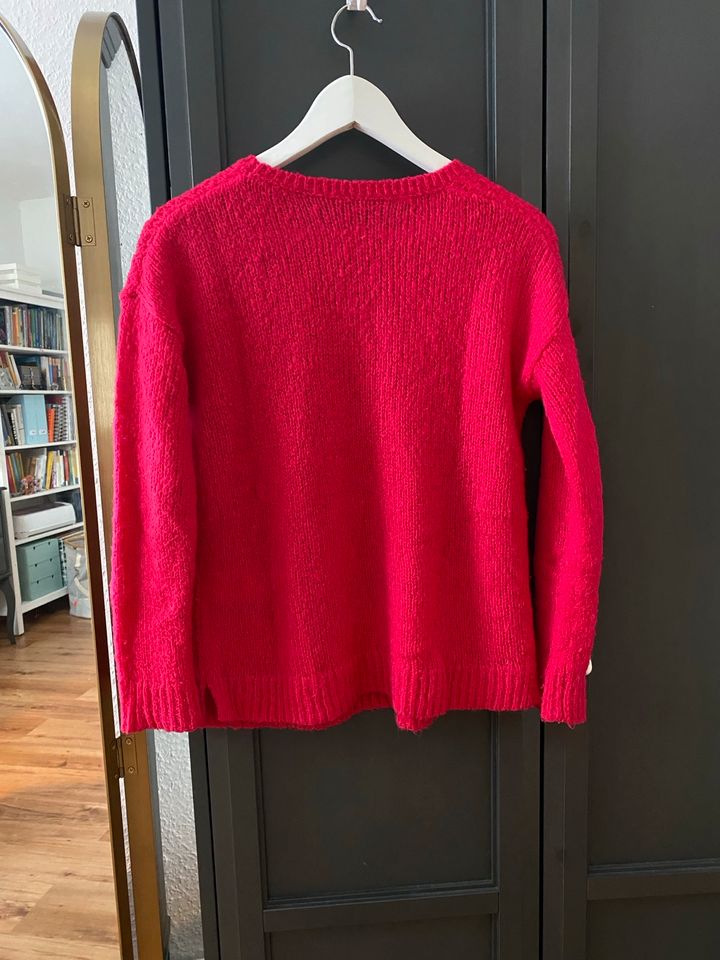 Pullover von Benetton mit Mohair, knallpink, 2XL 160cm (158) in Waake