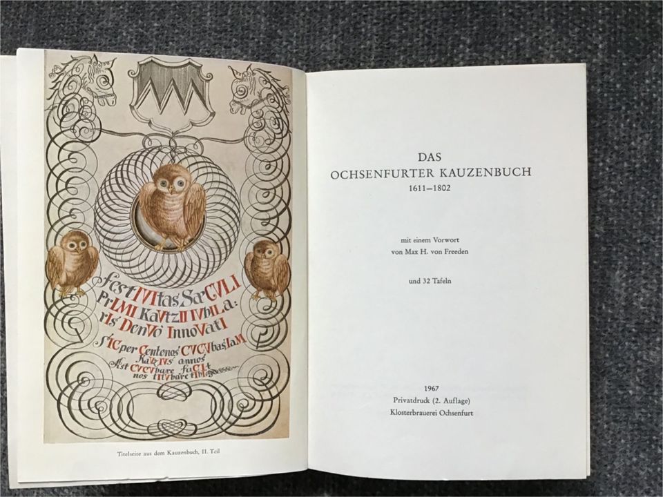 Das OCHSENFURTER KAUZENBUCH 1967 - Privatdruck 2.Auflage in Schloß Holte-Stukenbrock
