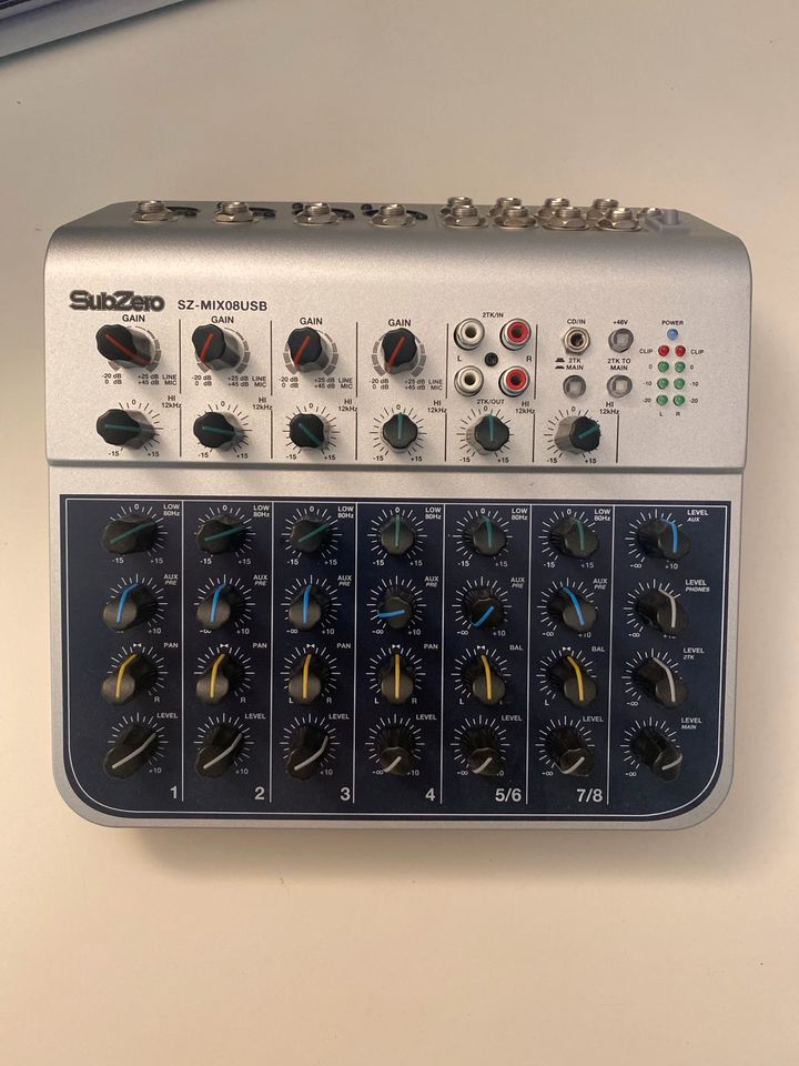 8-Kanal-USB-Mixer/Interface | Podcast, Home Studio, DJ etc. | 48V in Hamburg