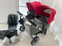 Bugaboo Donkey 2 Geschwisterwagen Duo Grey Melange/red Twin/duo Nordrhein-Westfalen - Solingen Vorschau