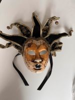 Handbemalte Venezianische Maske Gold Schwarz Cosplay Kostüm Nordrhein-Westfalen - Gelsenkirchen Vorschau