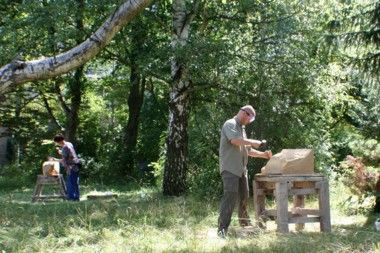 Steinbildhauer Workshop Sommeratelier Kurs nahe Weimar Thüringen in Jena