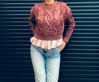 Zara Zopfmuster Pullover Pulli Schimmer Gr.36/38 M L Sachsen - Plauen Vorschau