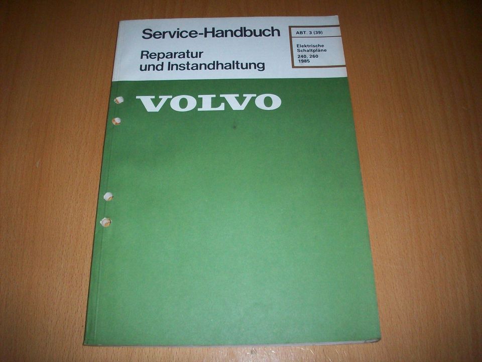 Volvo 240 244 245 260 264 265 Werkstatthandbuch Schaltpläne 1985 in Ottweiler