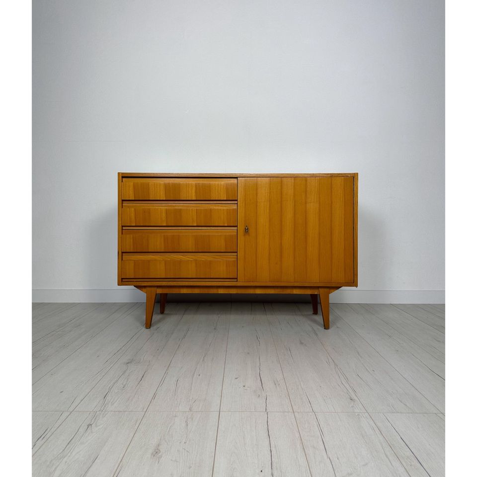 60er 70er Mid Century Nussbaum Kommode Sideboard Vintage Retro in Köln