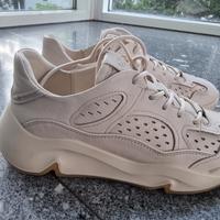 Ecco Chunky Sneaker Schuhe Leder beige creme Gr. 39 wie NEU München - Maxvorstadt Vorschau