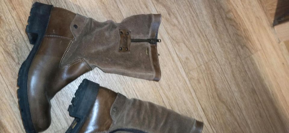 Braune Damen Camel Active Schuhe Leder Stiefel Stiefeletten Gr 37 in Leipzig