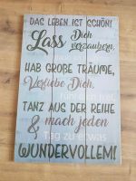 Tolles Holz Bild mit schönem Spruch NEU Nordrhein-Westfalen - Ostbevern Vorschau