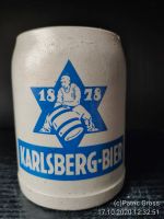 Alter Bierkrug KARLSBERG BIER HOMBURG  0,5 l Saarland - Eppelborn Vorschau
