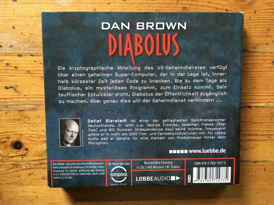 Dan Brown 3x Audiobücher "Symbol" "Diabolus" "Sakrileg" CD in Dresden