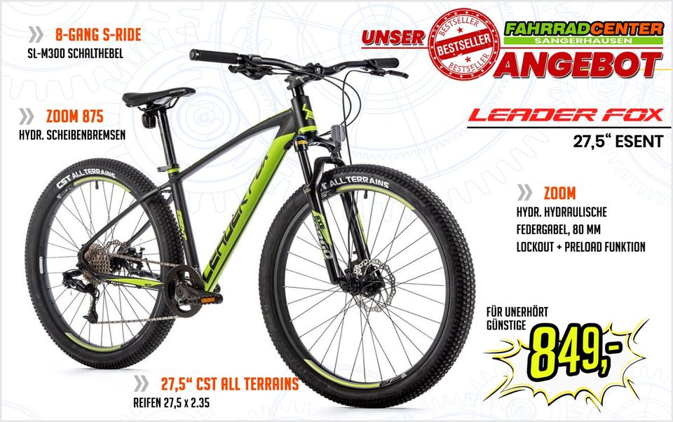 27,5" Leader Fox ESENT # MTB # 41 cm in Sangerhausen