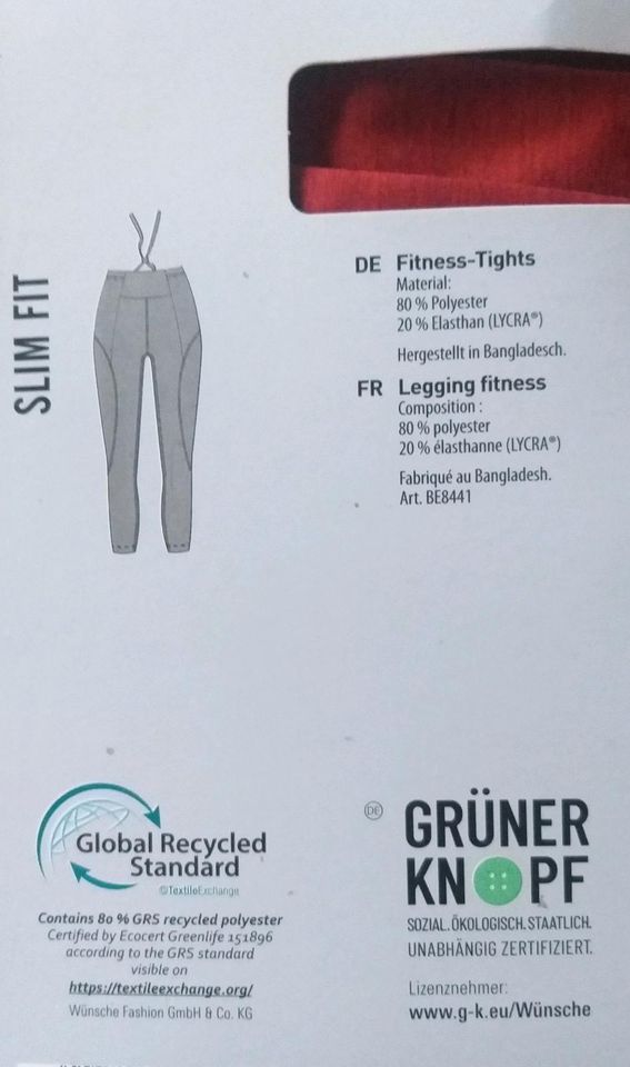 Fitnessleggings Größe S -neu- in Bruchköbel