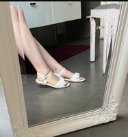 flache Sandalen mit Zierschleife & Riemchen Gold Schleife Bayern - Ingolstadt Vorschau
