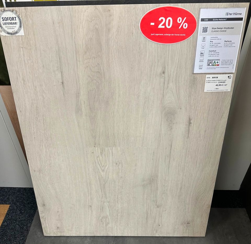 Soya Design-Vinyl COM Eiche Helsinki Landh. 9,1x221x1209mm -LIMÜ- in Centrum