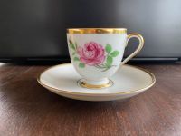 Mokka Espresso Tasse Rose Goldrand Fürstenberg Hessen - Nidda Vorschau