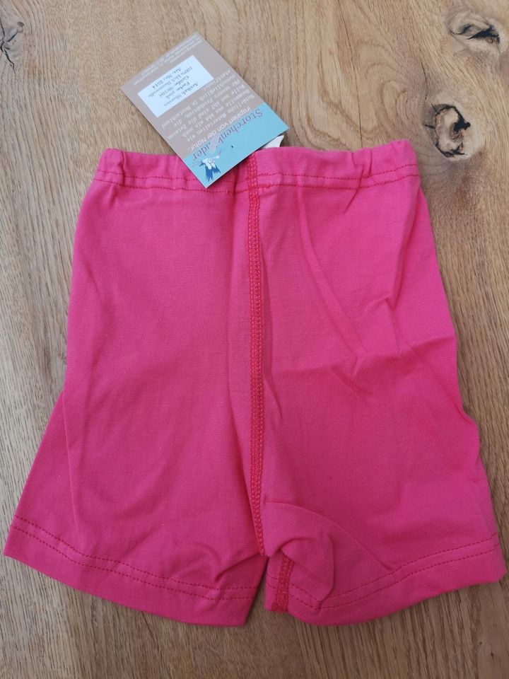 Kurze Leggings Shortie Jersey pink 98/104 100% Bio Baumwolle in Laumersheim