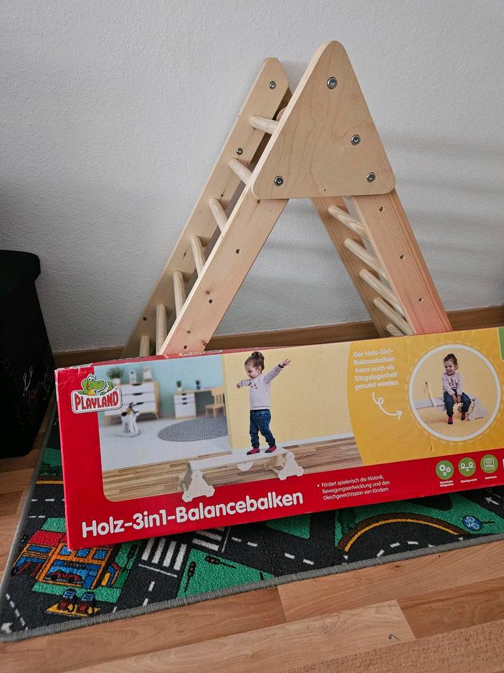 Zu verkaufen Kletterdreieck +noch verpacktes 3in1 balancebalken in Osterholz-Scharmbeck