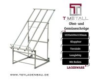 Gemüseschräge, Klappbar,  Gemüseregal, Obstregal, Sebzelik, Obststand, Regal, Holzregal, Gemüsepräsentation, Austellungsregal, Markstand, Auslage, Schräge, Wochenmarkt, Meyve Reyonu, Raf, Nordrhein-Westfalen - Herne Vorschau