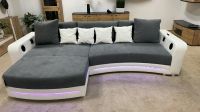Sofa Couch Samt grau Wohnlandschaft Möbel Outlet Hütte wohnen Niedersachsen - Georgsmarienhütte Vorschau
