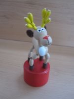 Holzspielzeug Wackelfigur Elch Rudolph Höhe=12,5cm Bayern - Germering Vorschau