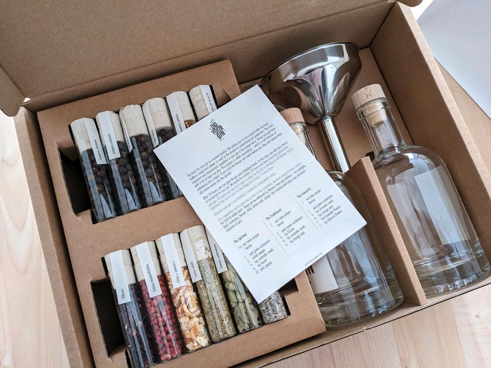 Geschenkset make do your Gin neu Gin selber machen in Berlin