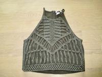 H&M Top Bluse Shirt Häkeltop Spitze Vintage cropped TOP XS 34 32 Berlin - Dahlem Vorschau