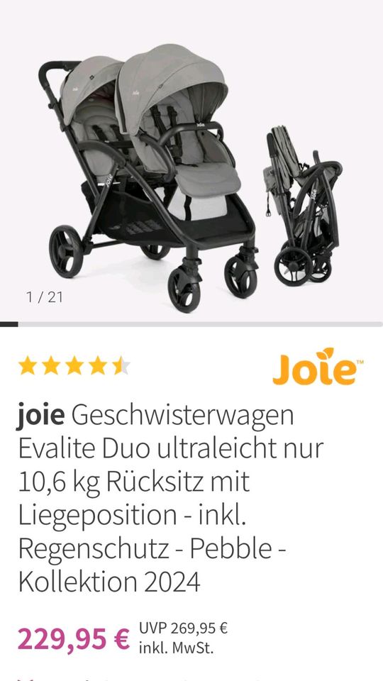 Kinder wagen , Geschwister wagen , joie wagen in Dietzenbach