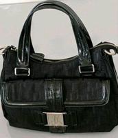 Jette Joop Handtasche, Schultertasche schwarz mit Logo-Muster Berlin - Marienfelde Vorschau