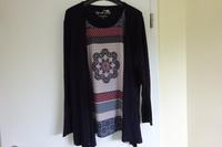 Etwas Besonderes: Top mit integrierter Jacke (blau), Gr.40 Bayern - Langenzenn Vorschau