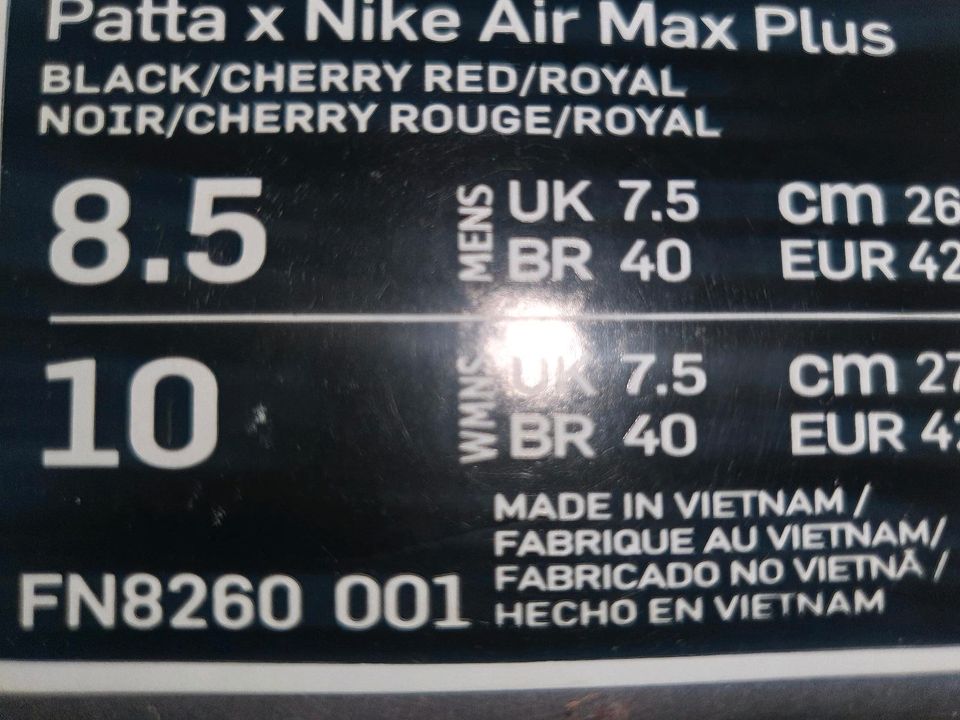 *Schlussverkauf*Nike TN Barcelona Patta x Air Max Plus in Berlin