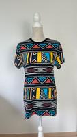 T-Shirt H&M Retro Muster 80er vintage S/M 38 schwarz bunt unisex Köln - Rath-Heumar Vorschau
