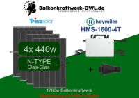 1600W Watt Balkonkraftwerk Trina N-Type Glas Hoymiles HMS-1600-4T Nordrhein-Westfalen - Schloß Holte-Stukenbrock Vorschau